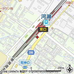 彦根警察署河瀬駅前交番周辺の地図