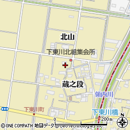 愛知県愛西市下東川町蔵之段56周辺の地図