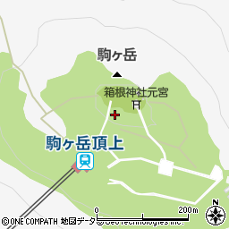 駒ケ岳周辺の地図