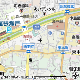 愛知県瀬戸市西蔵所町60周辺の地図