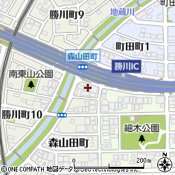 愛知県春日井市森山田町2周辺の地図
