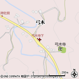 千葉県夷隅郡大多喜町弓木148-1周辺の地図