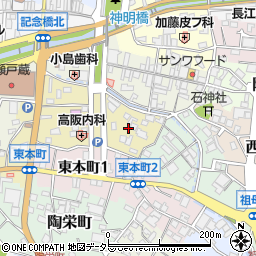 愛知県瀬戸市南仲之切町59-1周辺の地図