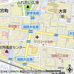 静岡県富士宮市大宮町2-12周辺の地図