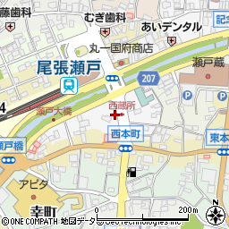 愛知県瀬戸市西蔵所町49周辺の地図