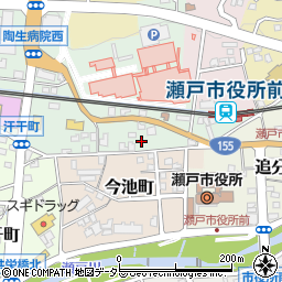 愛知県瀬戸市西追分町75周辺の地図