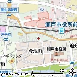 愛知県瀬戸市西追分町75周辺の地図