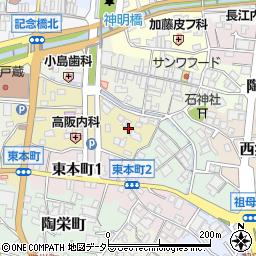 愛知県瀬戸市南仲之切町52周辺の地図