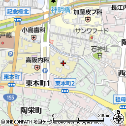 愛知県瀬戸市南仲之切町52周辺の地図