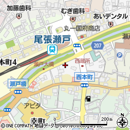 愛知県瀬戸市西蔵所町9周辺の地図