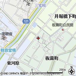 愛知県稲沢市板葺町10周辺の地図