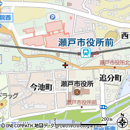 愛知県瀬戸市西追分町58周辺の地図