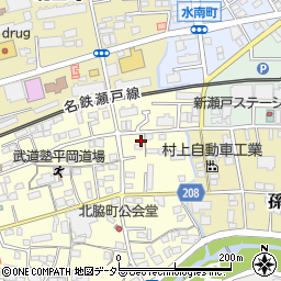愛知県瀬戸市北脇町85-3周辺の地図