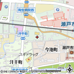 愛知県瀬戸市西追分町106-2周辺の地図