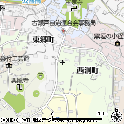 愛知県瀬戸市西洞町82周辺の地図