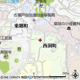 愛知県瀬戸市西洞町30-2周辺の地図