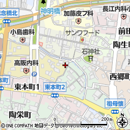 愛知県瀬戸市南仲之切町54周辺の地図