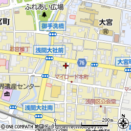 静岡県富士宮市大宮町2-3周辺の地図