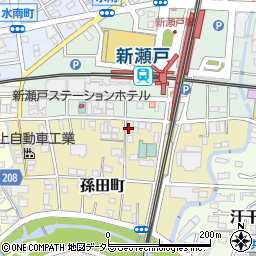 愛知県瀬戸市孫田町6-2周辺の地図