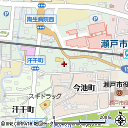 愛知県瀬戸市西追分町106周辺の地図