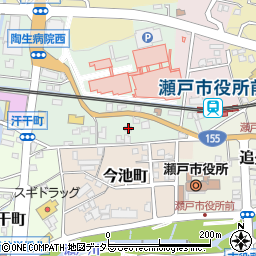 愛知県瀬戸市西追分町80周辺の地図