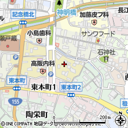 愛知県瀬戸市南仲之切町59周辺の地図