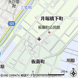 愛知県稲沢市板葺町75周辺の地図