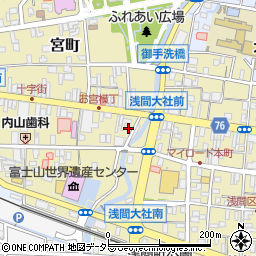 富士宮やきそば学会アンテナショップ周辺の地図