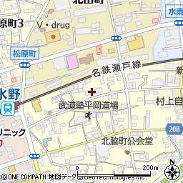 愛知県瀬戸市北脇町17周辺の地図