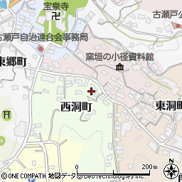 愛知県瀬戸市西洞町14周辺の地図