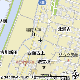 愛知県稲沢市平和町法立川外周辺の地図
