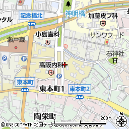 愛知県瀬戸市南仲之切町60-17周辺の地図