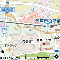 愛知県瀬戸市西追分町76-1周辺の地図