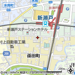 愛知県瀬戸市孫田町6-4周辺の地図