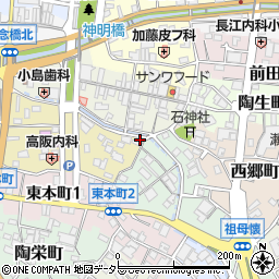 愛知県瀬戸市南仲之切町53-4周辺の地図