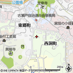 愛知県瀬戸市西洞町39周辺の地図