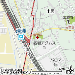 清洲駅周辺の地図