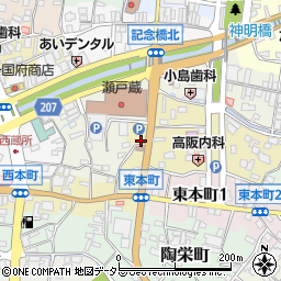 青山ガラス店周辺の地図