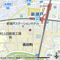 愛知県瀬戸市孫田町6-13周辺の地図