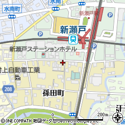 愛知県瀬戸市孫田町6-11周辺の地図