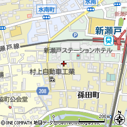 愛知県瀬戸市孫田町12周辺の地図