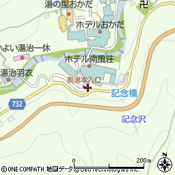 神奈川県足柄下郡箱根町湯本茶屋周辺の地図