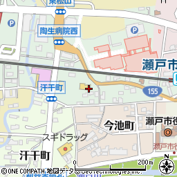 愛知県瀬戸市西追分町周辺の地図