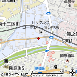 愛知県瀬戸市京町周辺の地図