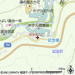 神奈川県箱根町（足柄下郡）湯本茶屋周辺の地図