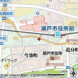 愛知県瀬戸市西追分町68周辺の地図