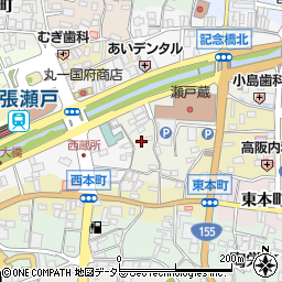 愛知県瀬戸市蔵所町67周辺の地図