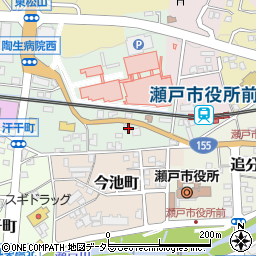 愛知県瀬戸市西追分町76-2周辺の地図