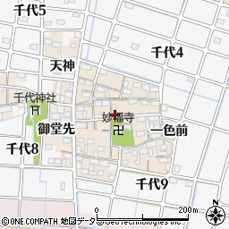 愛知県稲沢市千代町東郷周辺の地図