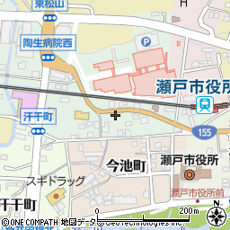 愛知県瀬戸市西追分町93周辺の地図